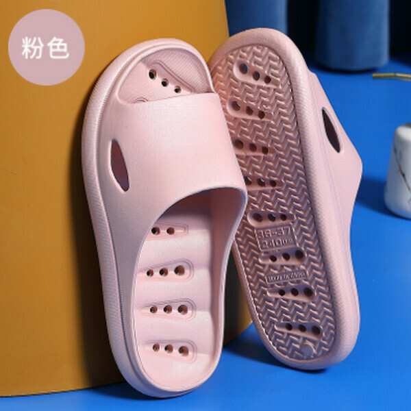 Slippers with a feeling of stepping on feces and non-slip thick-soled water-leaking sandals [pink (classic)] [size 36-41] [contact customer service to confirm size after placing an order]]