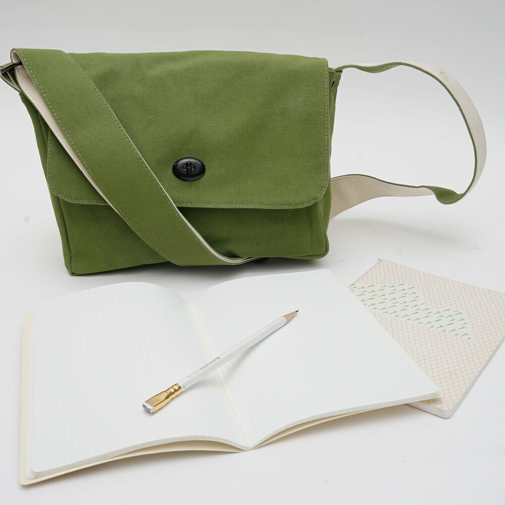 May 蘑菇經典小書包，帆布雙肩背設計，搭配內外收納袋，輕巧實用適合日常通勤與學生使用