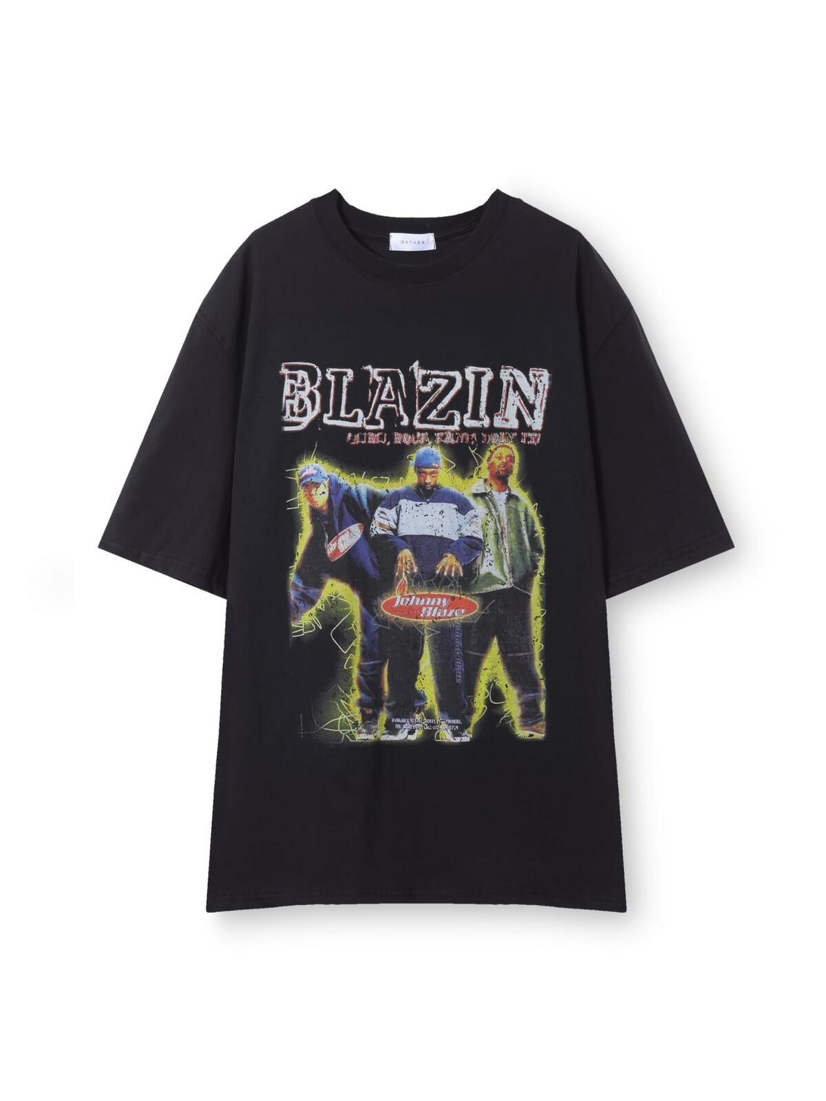 英文字圖案短袖Tee GATHER-018T