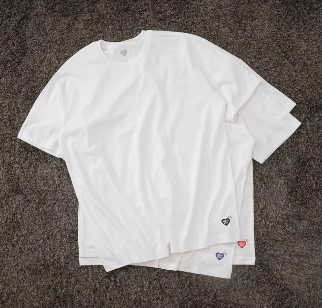 【APAIR】預購 Human Made 3-pack T-shirt Set 白 黑 深藍 灰 三件組 可單買愛心隨機 短T HM28CS048