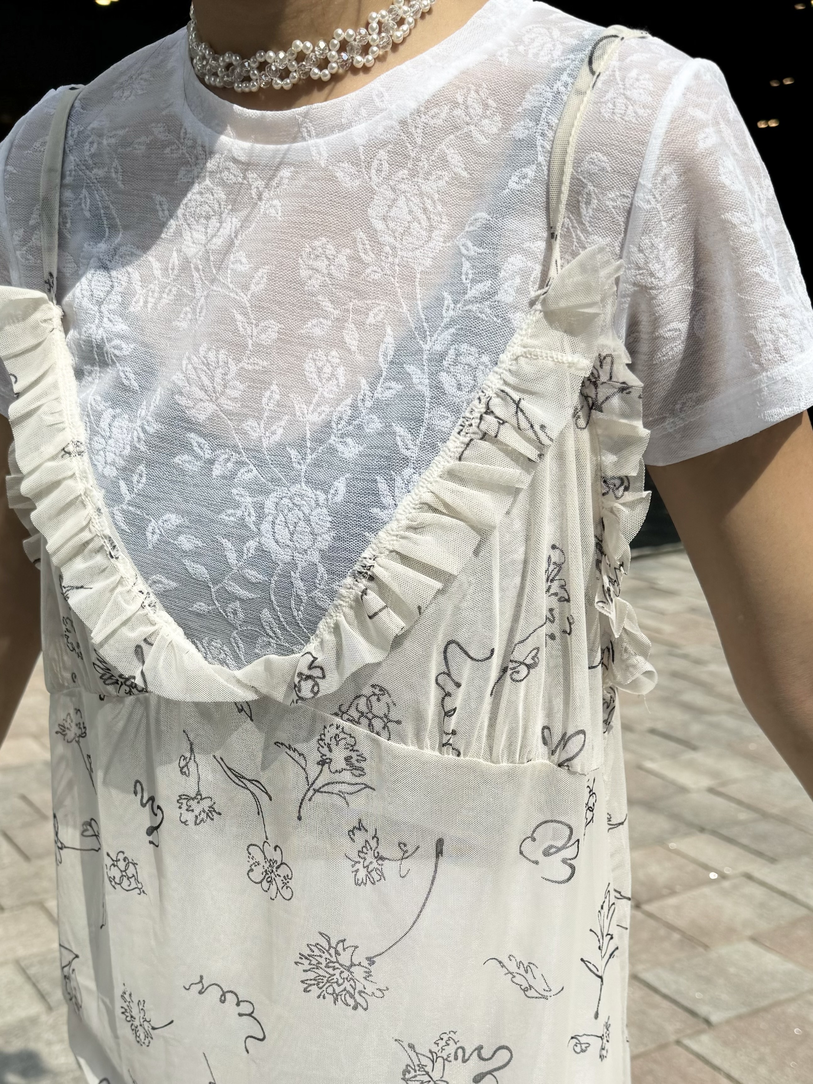 暗花花氣質CROP TOP