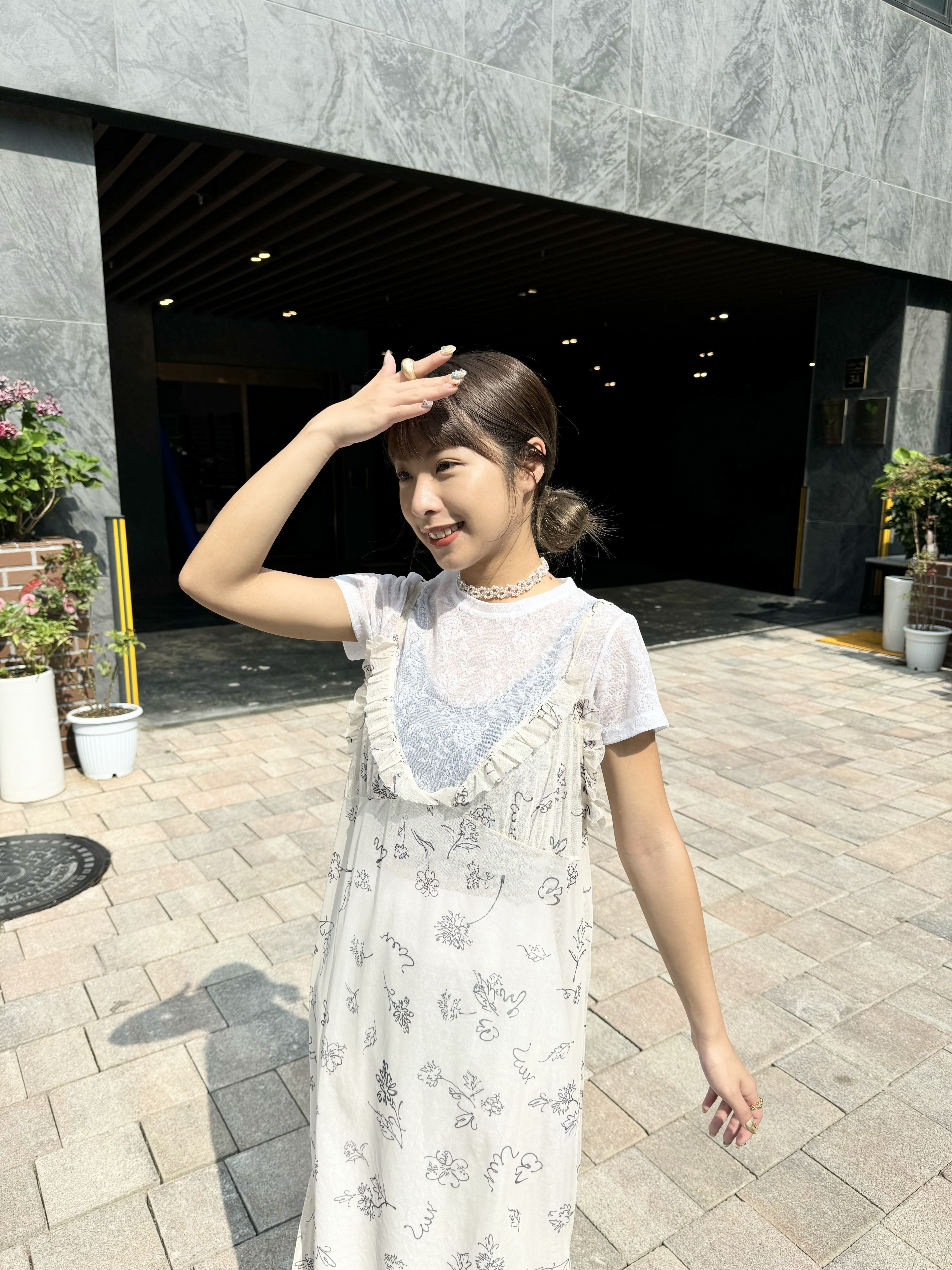 暗花花氣質CROP TOP