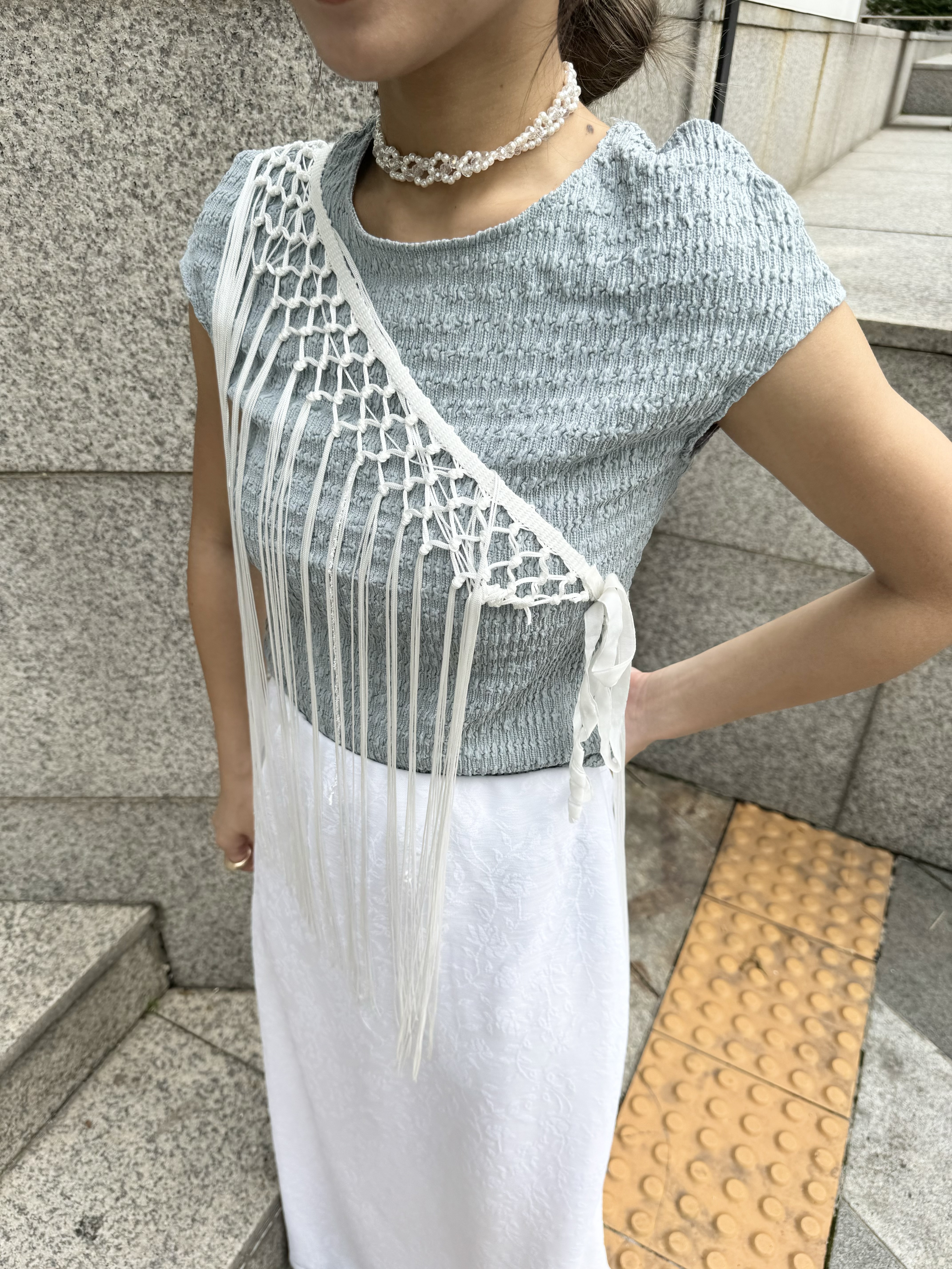 粒粒包手臂修身TOP