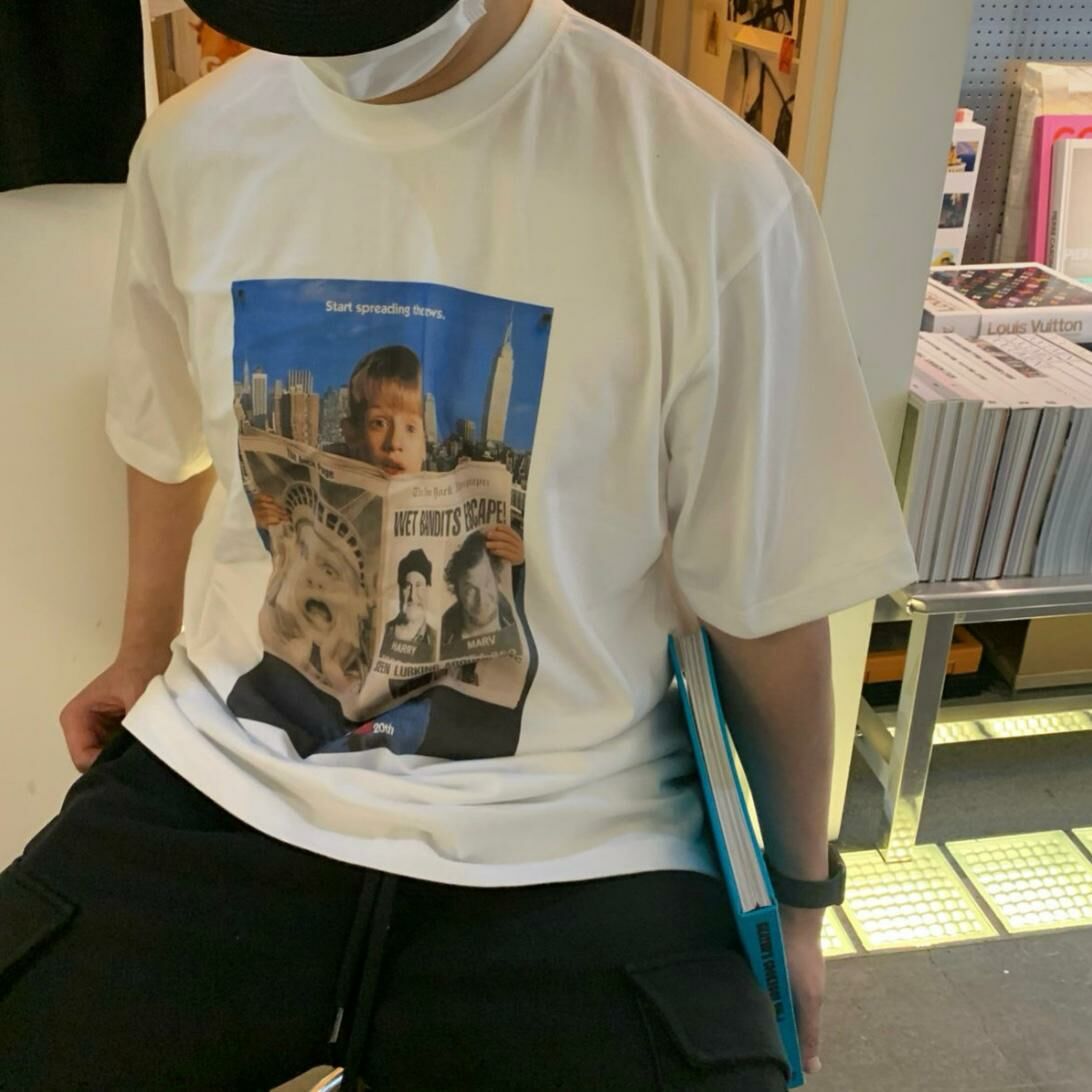 英文字圖案短袖Tee OREO-072T