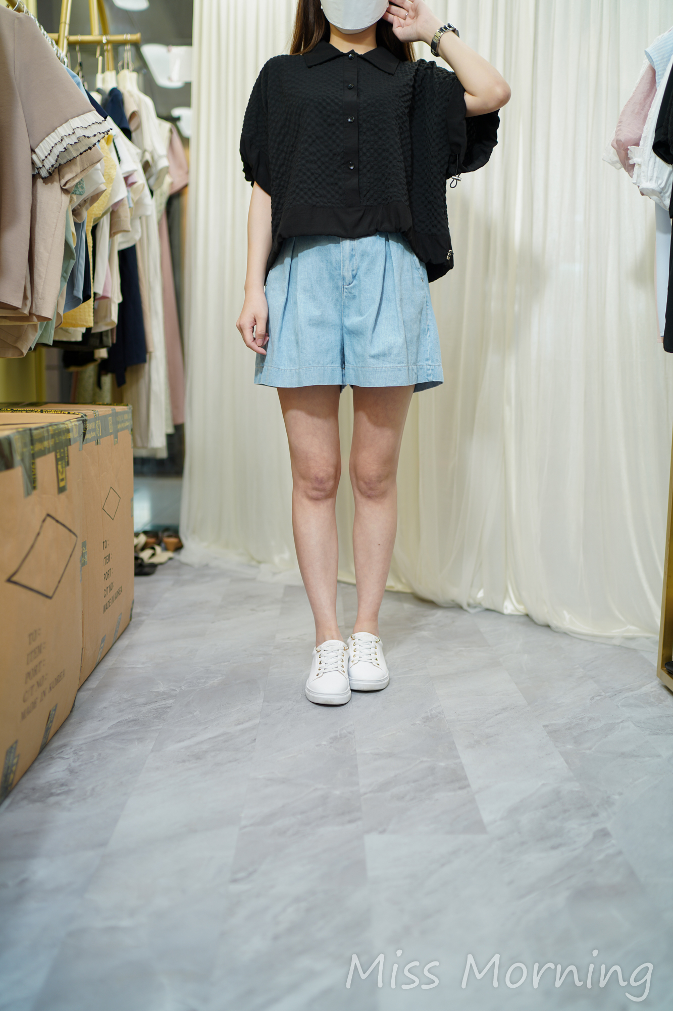 手袖腳位可束款上衣(14033)