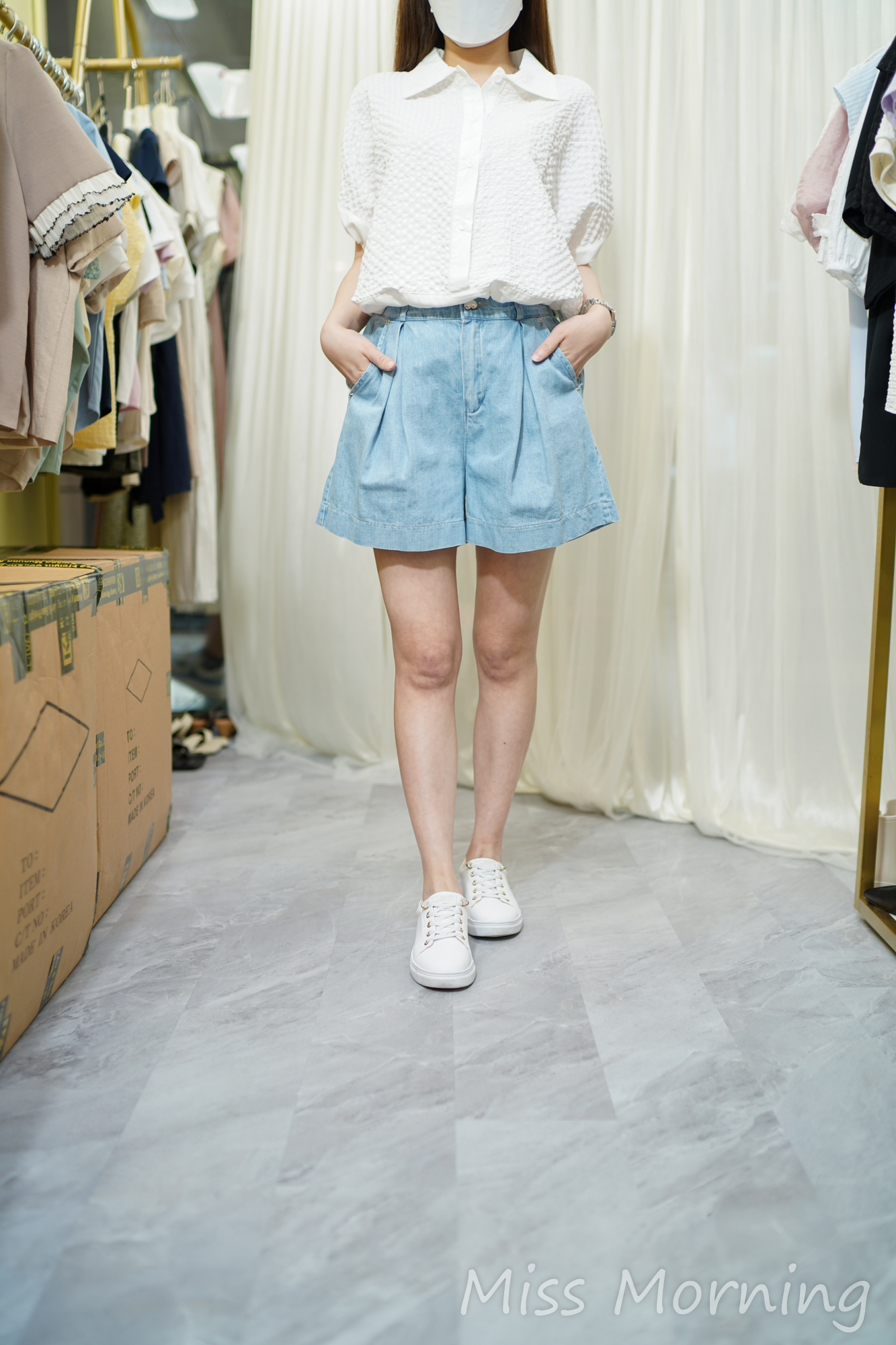 手袖腳位可束款上衣(14033)