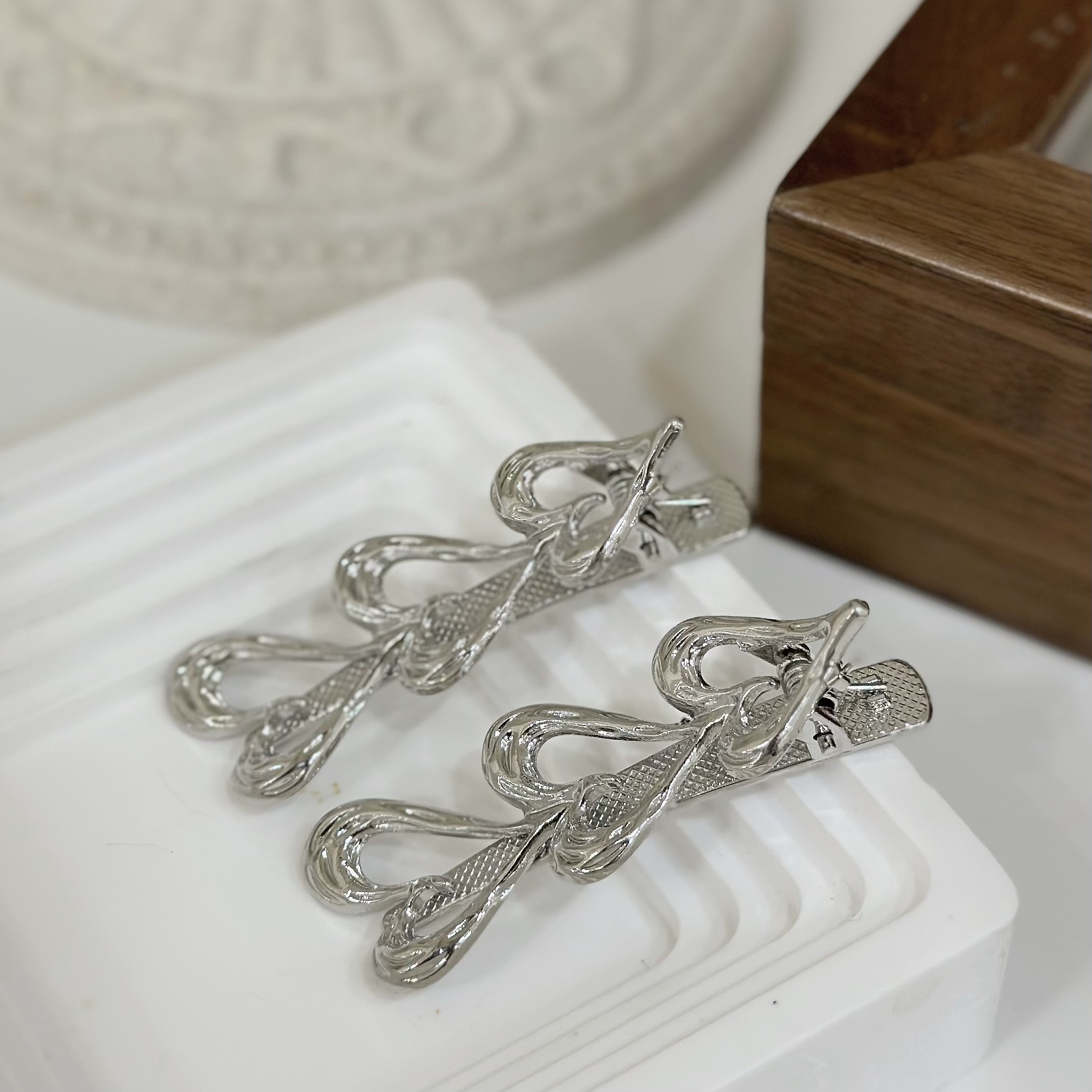 V44木紋愛心對夾（一組）