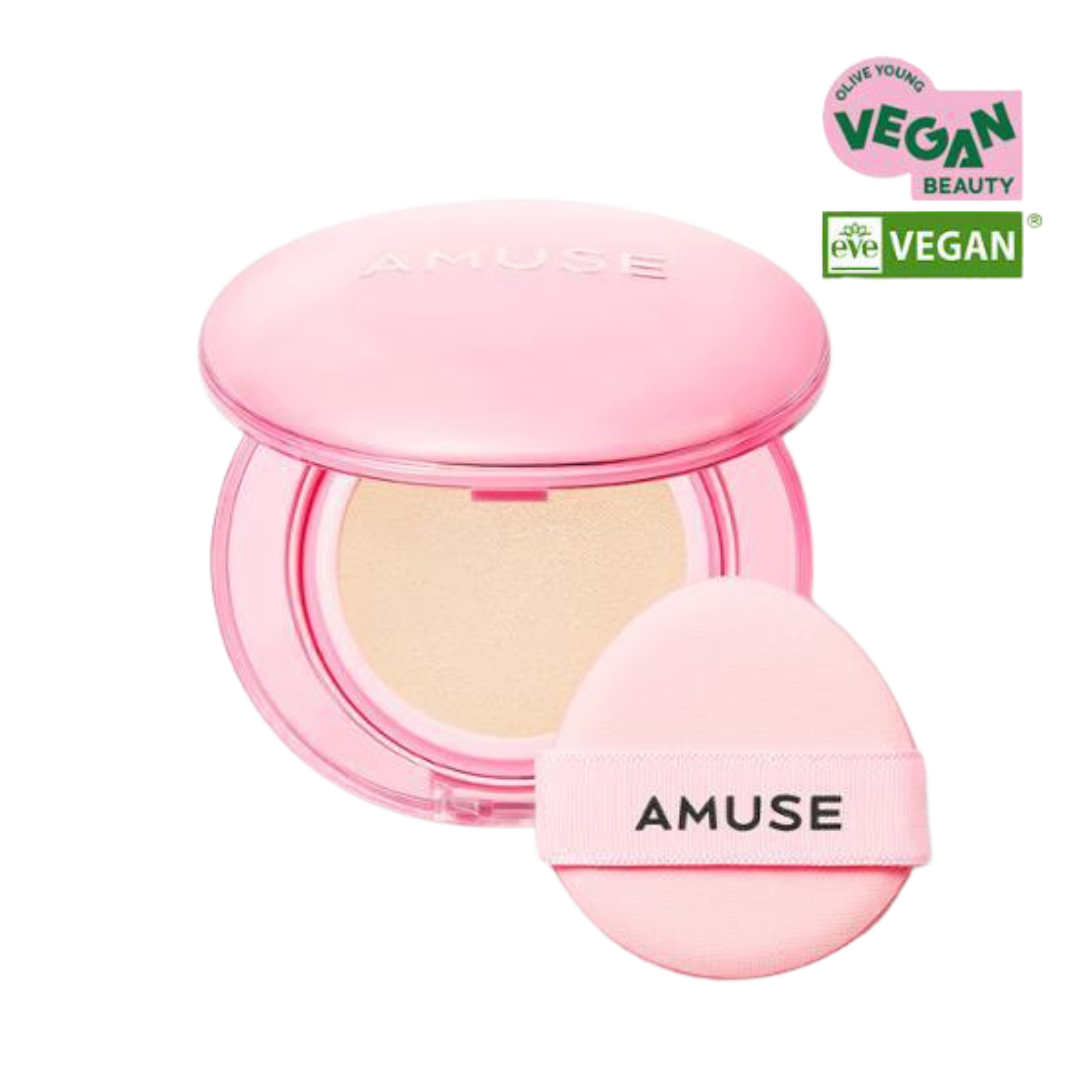 AMUSE Vegan 潤光果凍氣墊粉餅 (升級版)