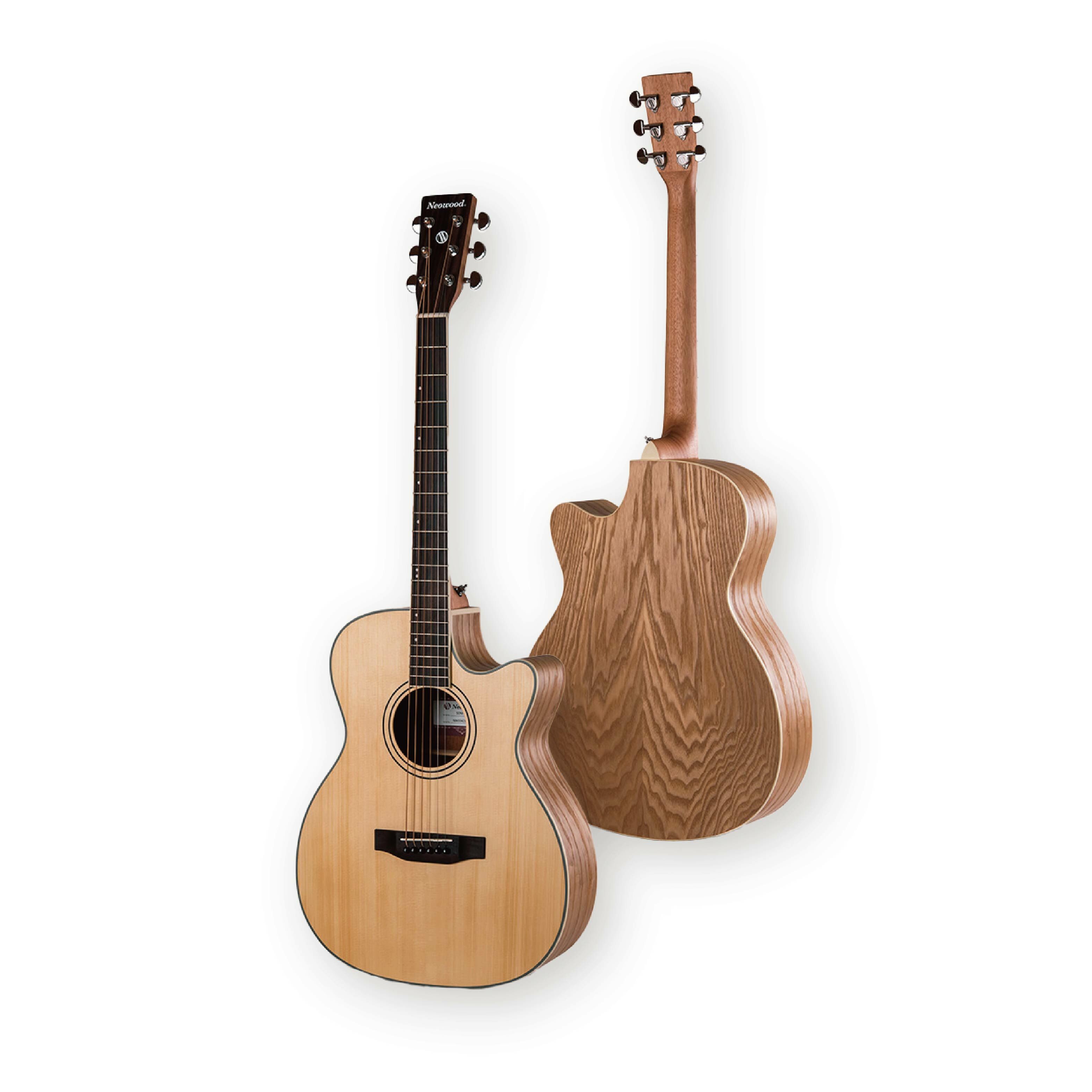 【1-1】[Neowood Guitar] Shelling系列 OM切角-40吋(SOMAC附琴袋組)