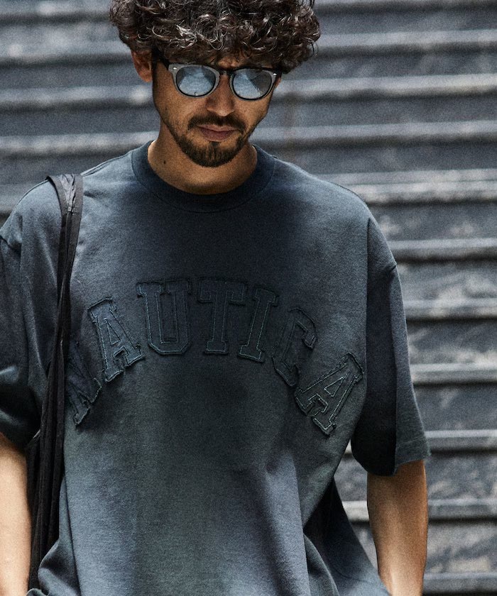 NAUTICA Japan Garment Dyed Arch Logo S/S Tee (4Colors)
