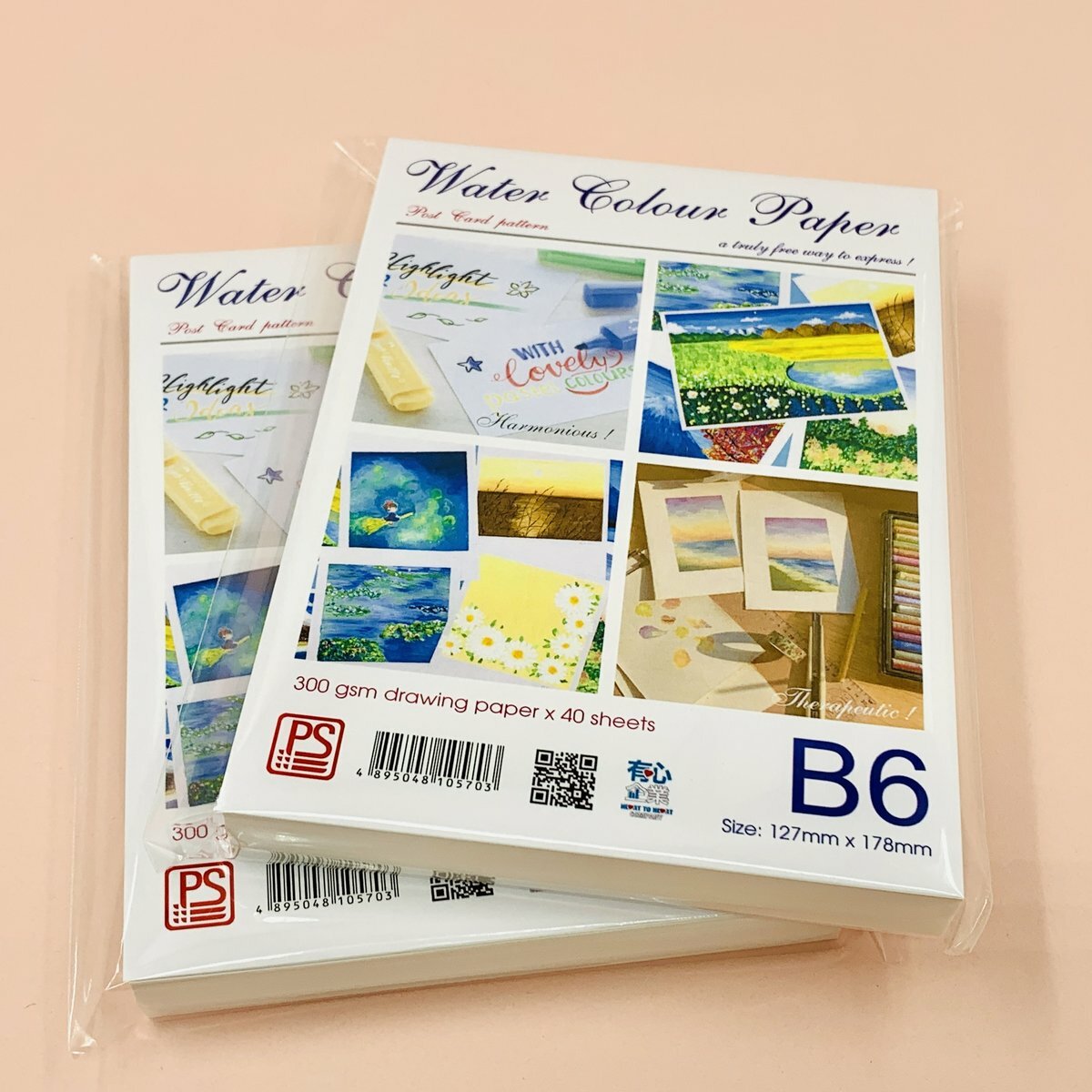 300gsm B6 意大利 特厚水彩畫紙 (40張)《療癒藝術系列》