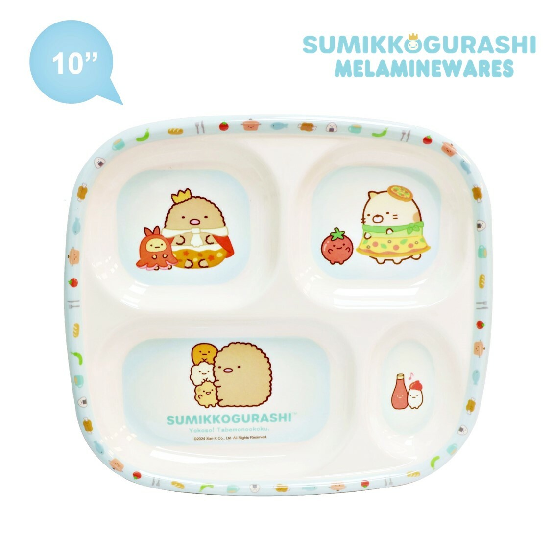 角落生物 10.4" 方形隔碟 (科學瓷)