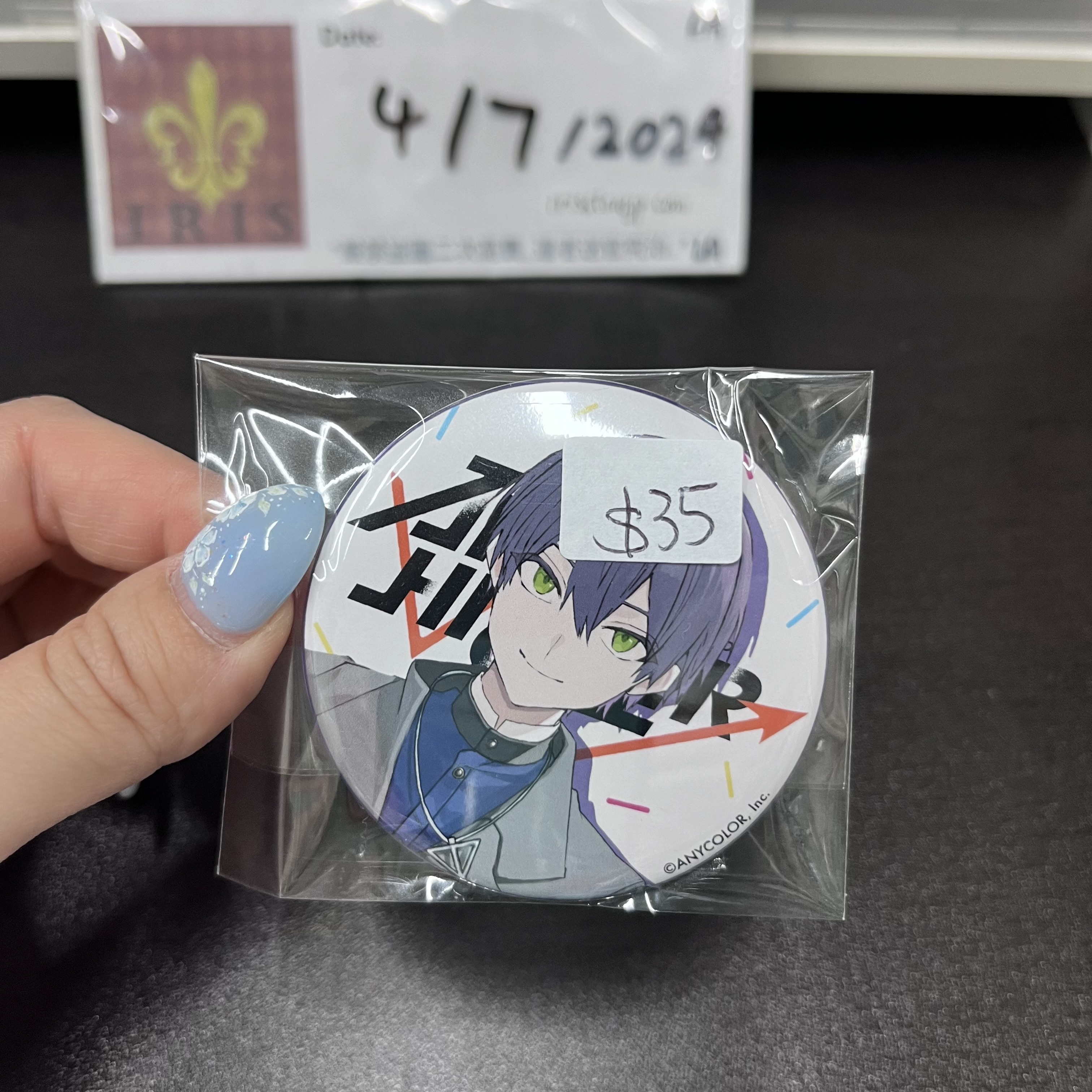 彩虹社 刀也 襟章