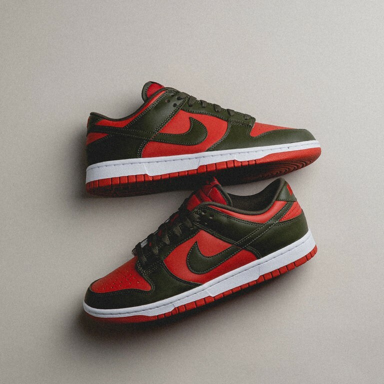 iSNEAKERS｜Nike Dunk low "Mystic Red" 綠紅 DV0833-600