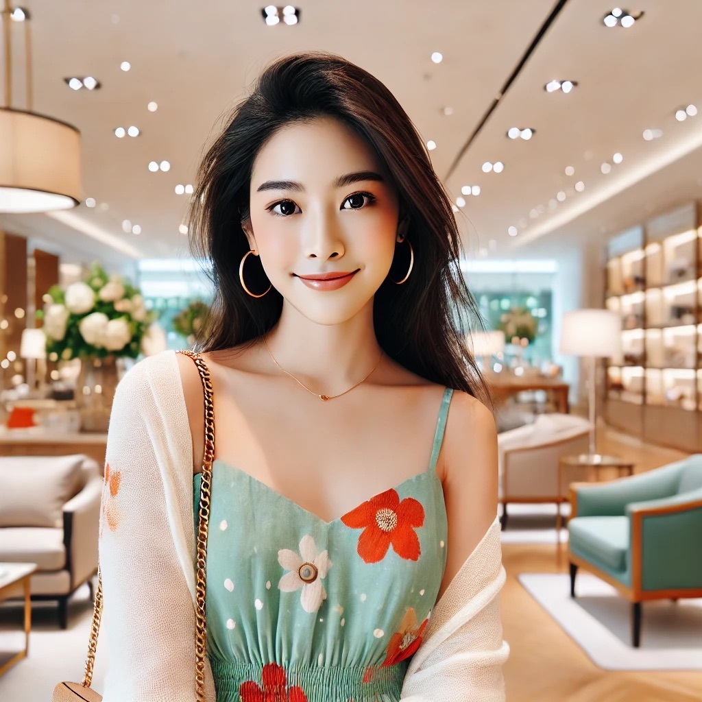 帶著耳環的女性