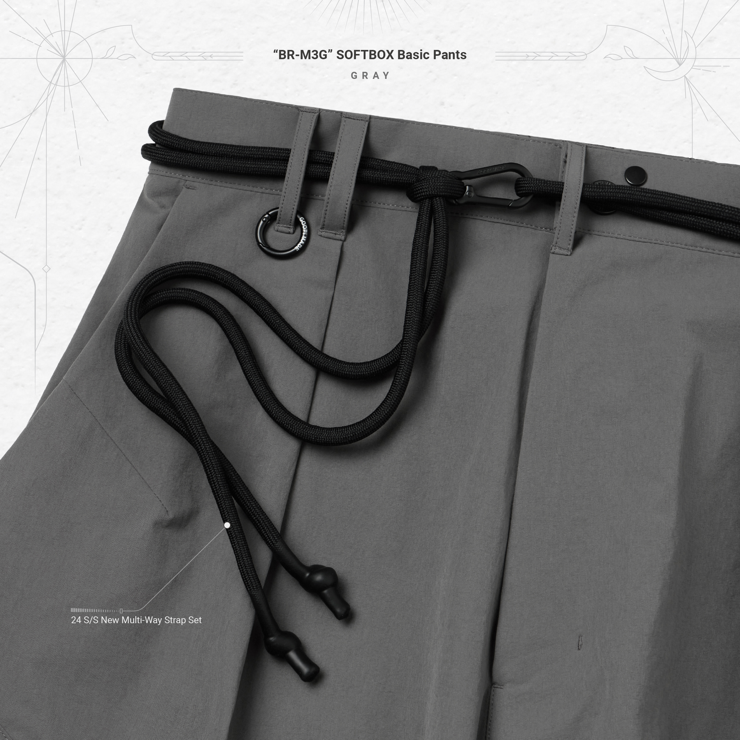GOOPiMADE - “BR-M3G“ SOFTBOX Basic Pants - SHINKIROU1.0