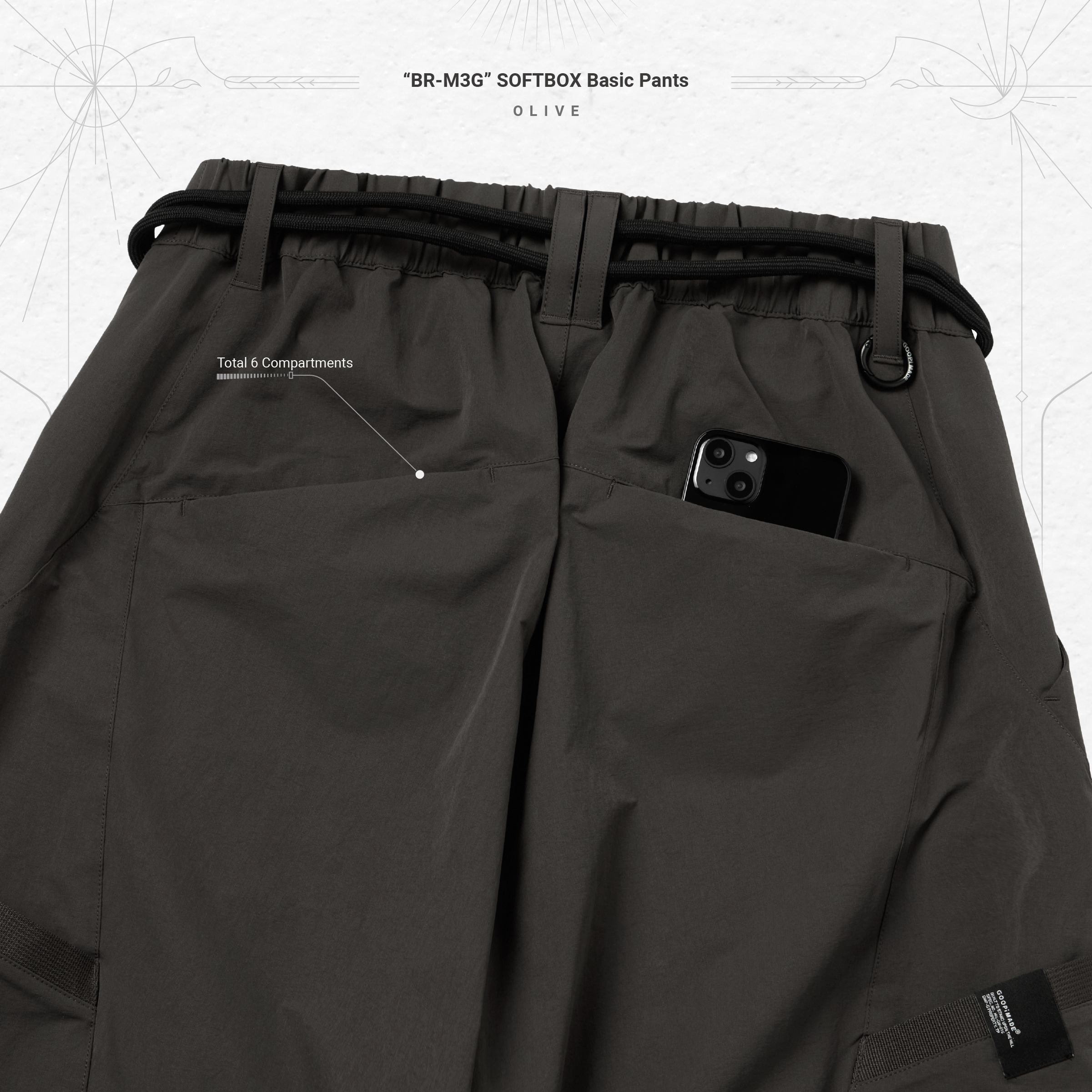 GOOPiMADE BRM1G SOFTBOX basic pant サイズ1 GOOPiMADE “BR-M3G