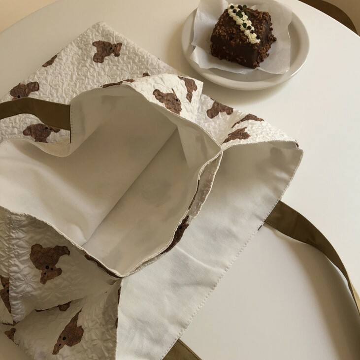 《4425》韓國ins可愛小熊單肩包