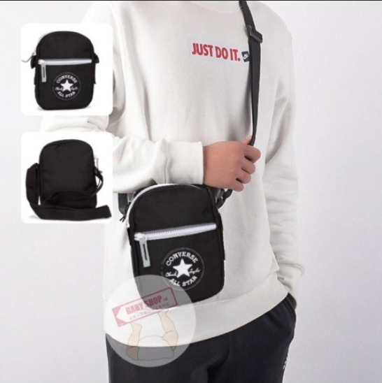 【現貨】CONVERSE 斜咩袋 (黑色)