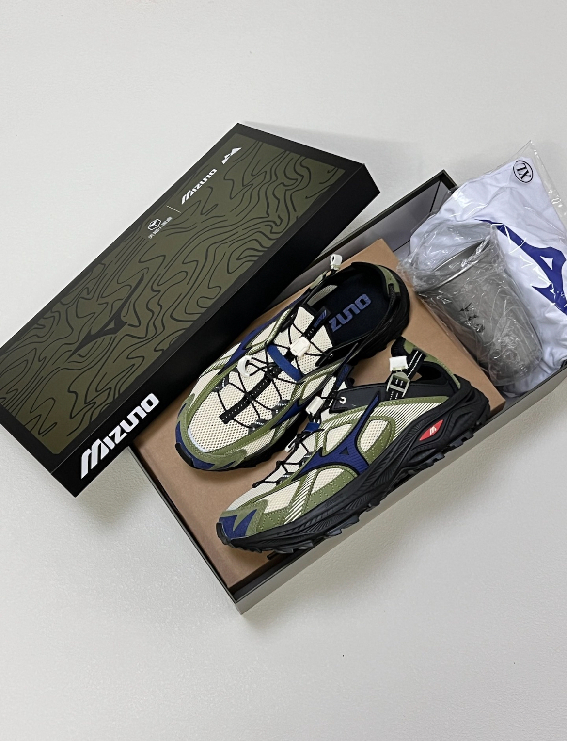 【代購】Mizuno Racer Trail SE ''Olive'' 機能涼鞋 橄欖綠 D1GH241901
