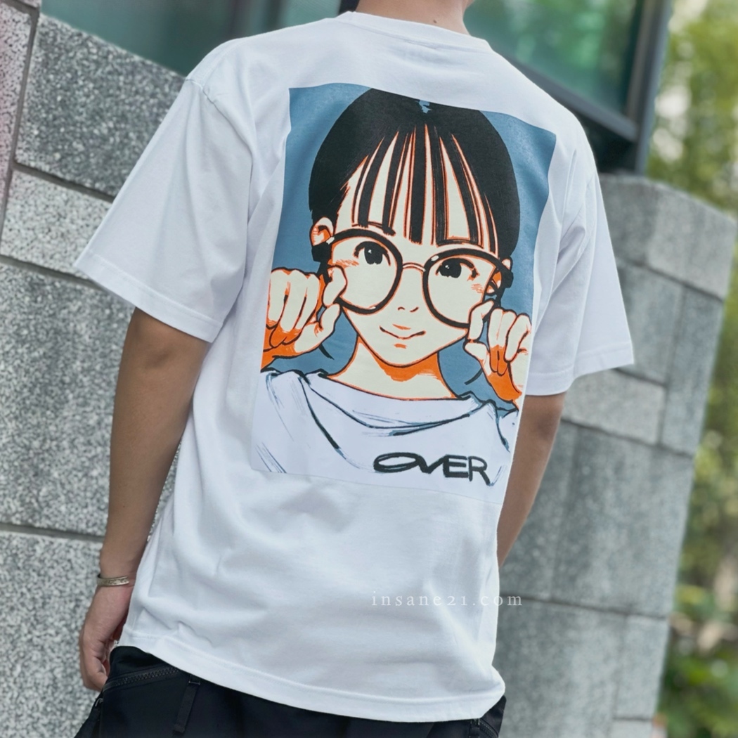 OVER PRINT 背後眼鏡女 短袖 街頭 上衣 日本 中性