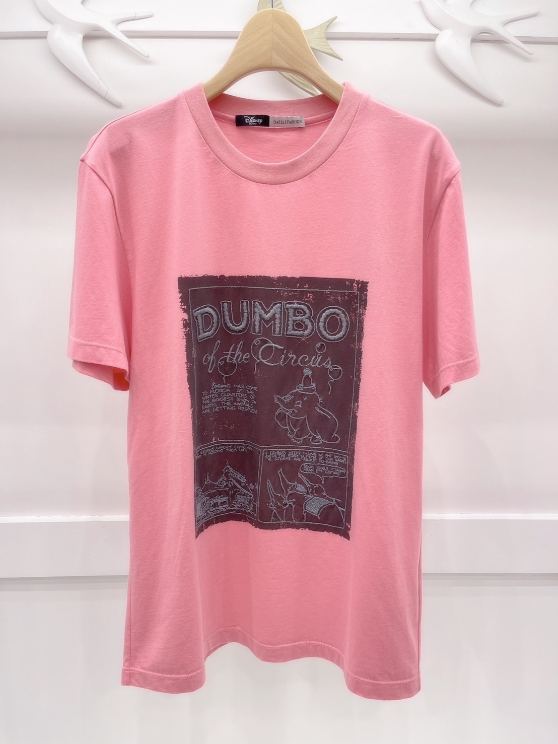 小飛象刺繡棉T-shirt