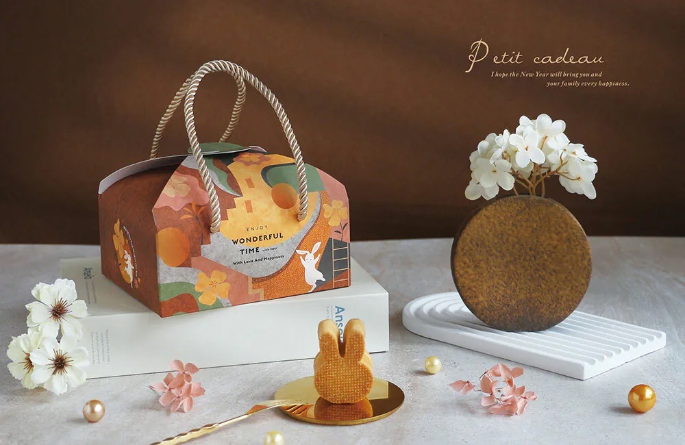 雙扣提盒 中秋 夢菲斯之境 10入/包 14.9*12.7*10cm【3A17-214906】