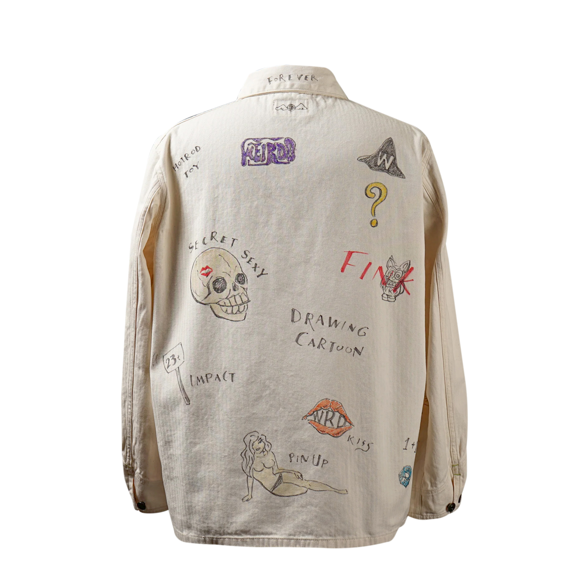Glad Hand & Co. Weirdo Drawing Cartoon Coverall Jacket