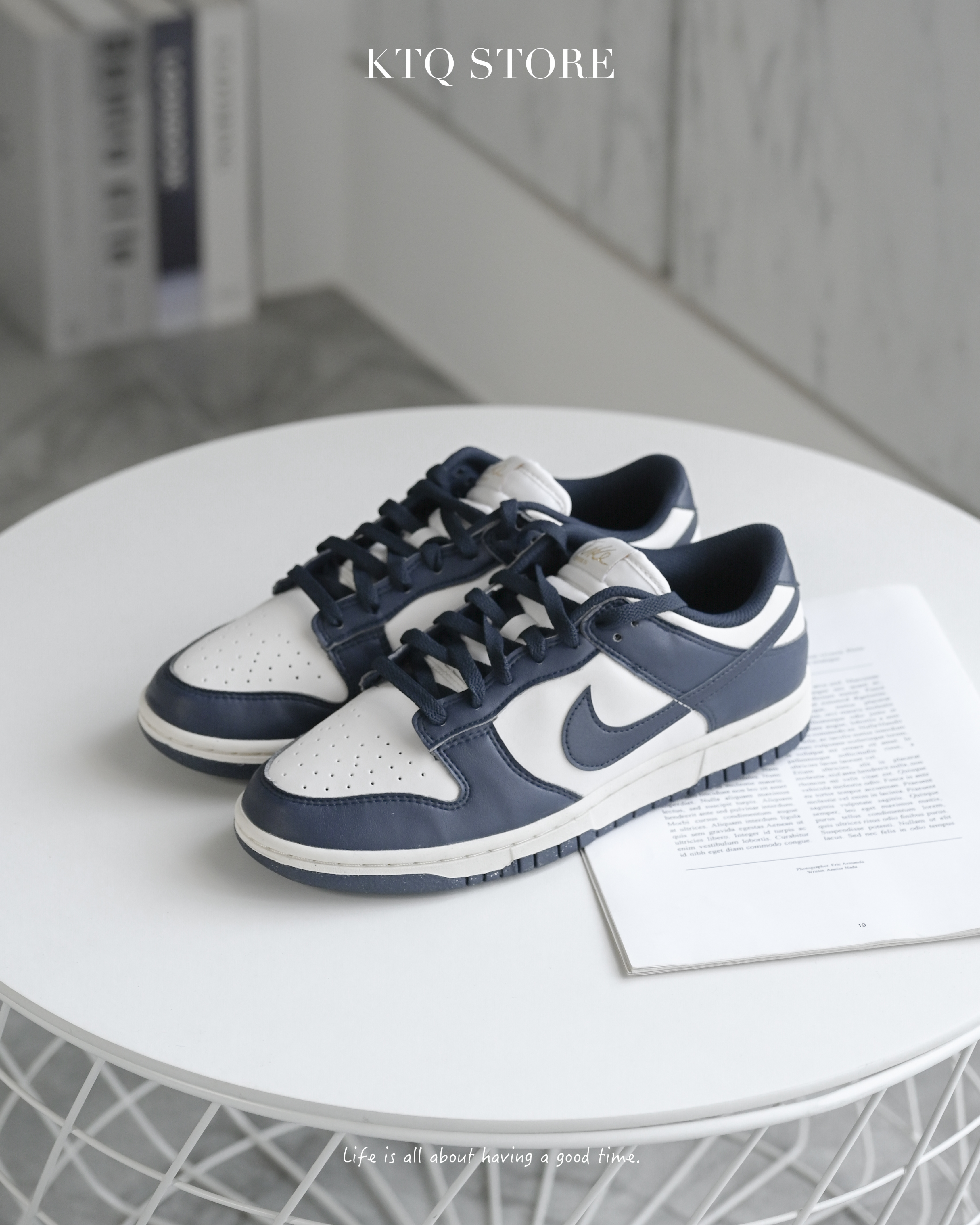 KTQ STORE ‧ NIKE DUNK LOW NEXT NATURE OLYMPIC 藏藍深藍男女鞋 FZ6770-001