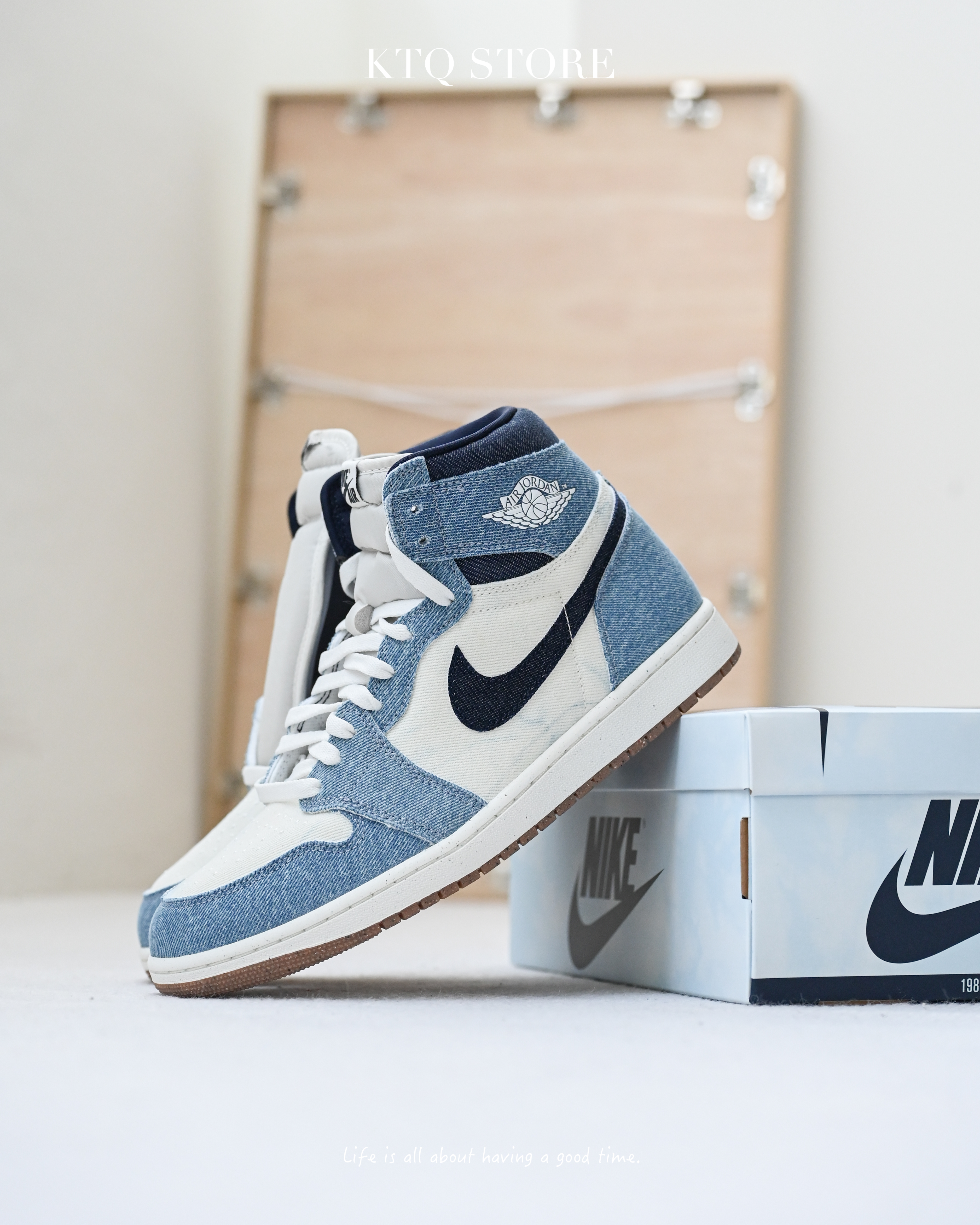 KTQ STORE ‧ Air Jordan 1 Retro High OG "Bleached Denim" 漂洗牛仔藍 FQ2947-100