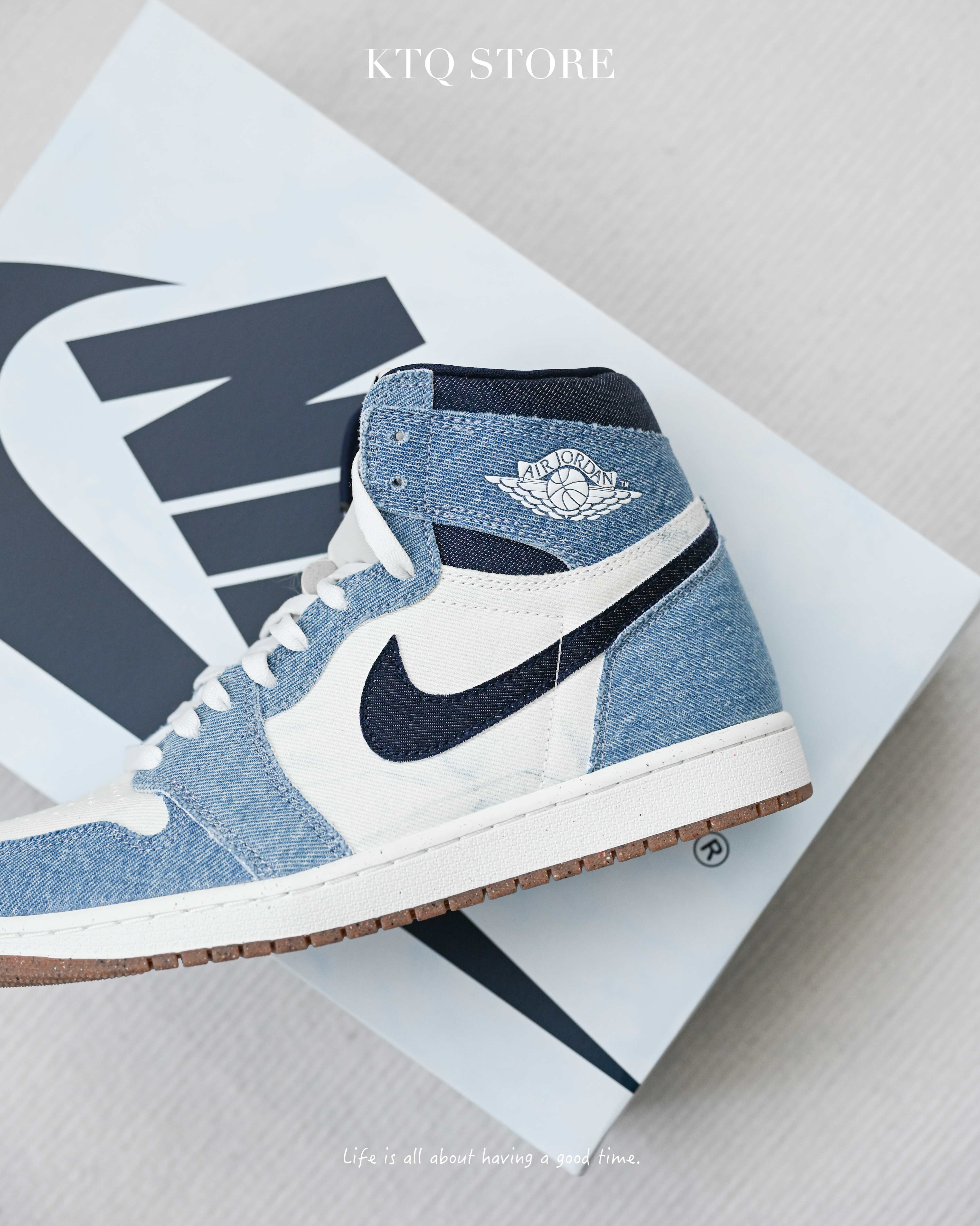 KTQ STORE ‧ Air Jordan 1 Retro High OG "Bleached Denim" 漂洗牛仔藍 FQ2947-100