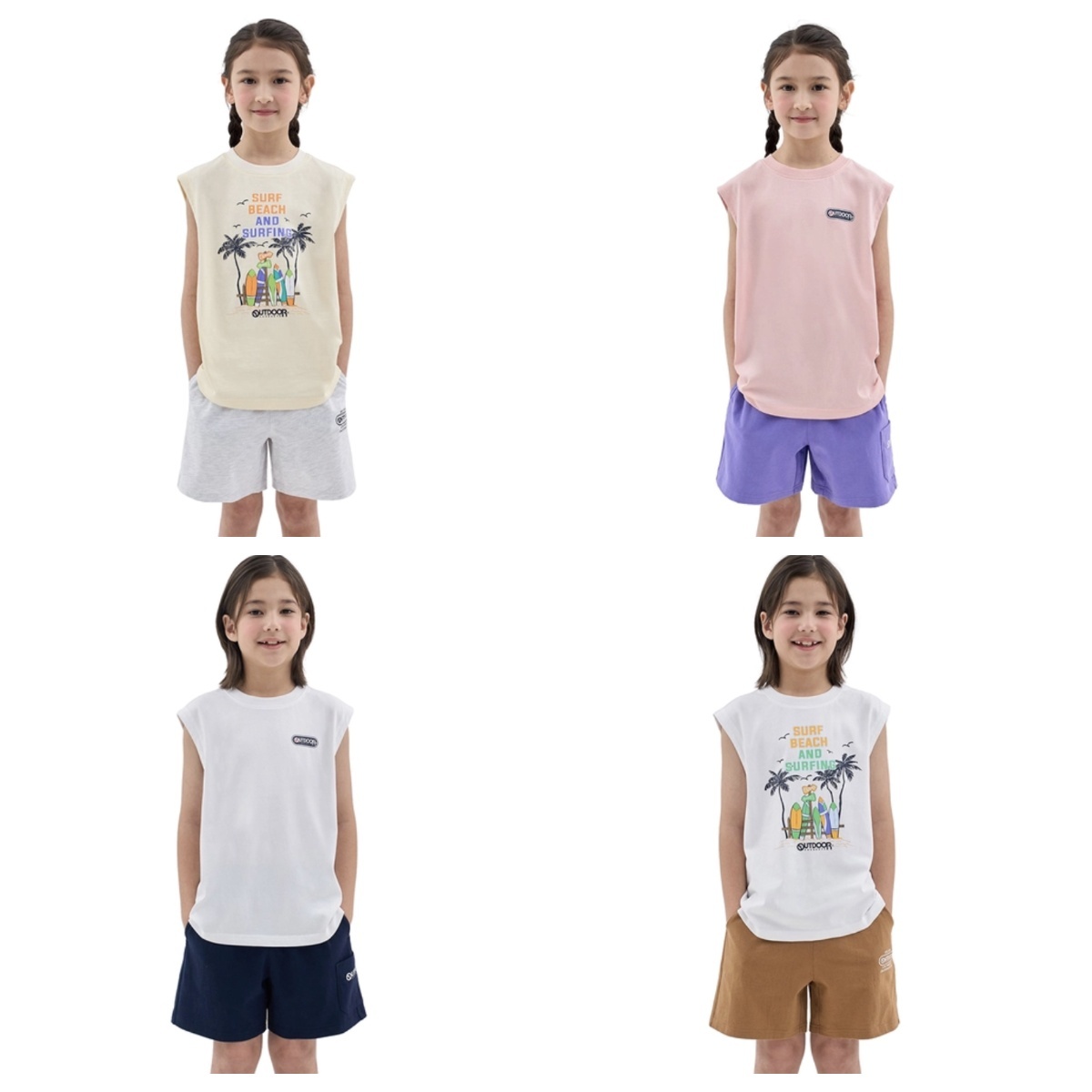 🇰🇷 韓國 outdoor童裝背心套裝 （清貨價貨品，不設退換）(K7/CO444)