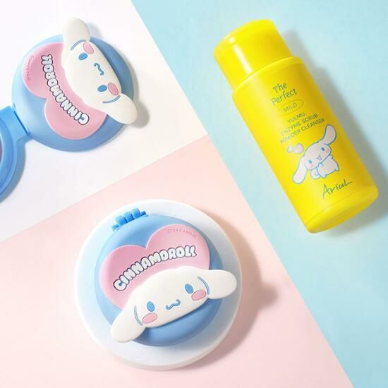 《Olive Young連線》Ariul Yulmu Enzyme Scrub Powder Cleanser 55g Set (+Cinnamoroll Acrylic Keyring)