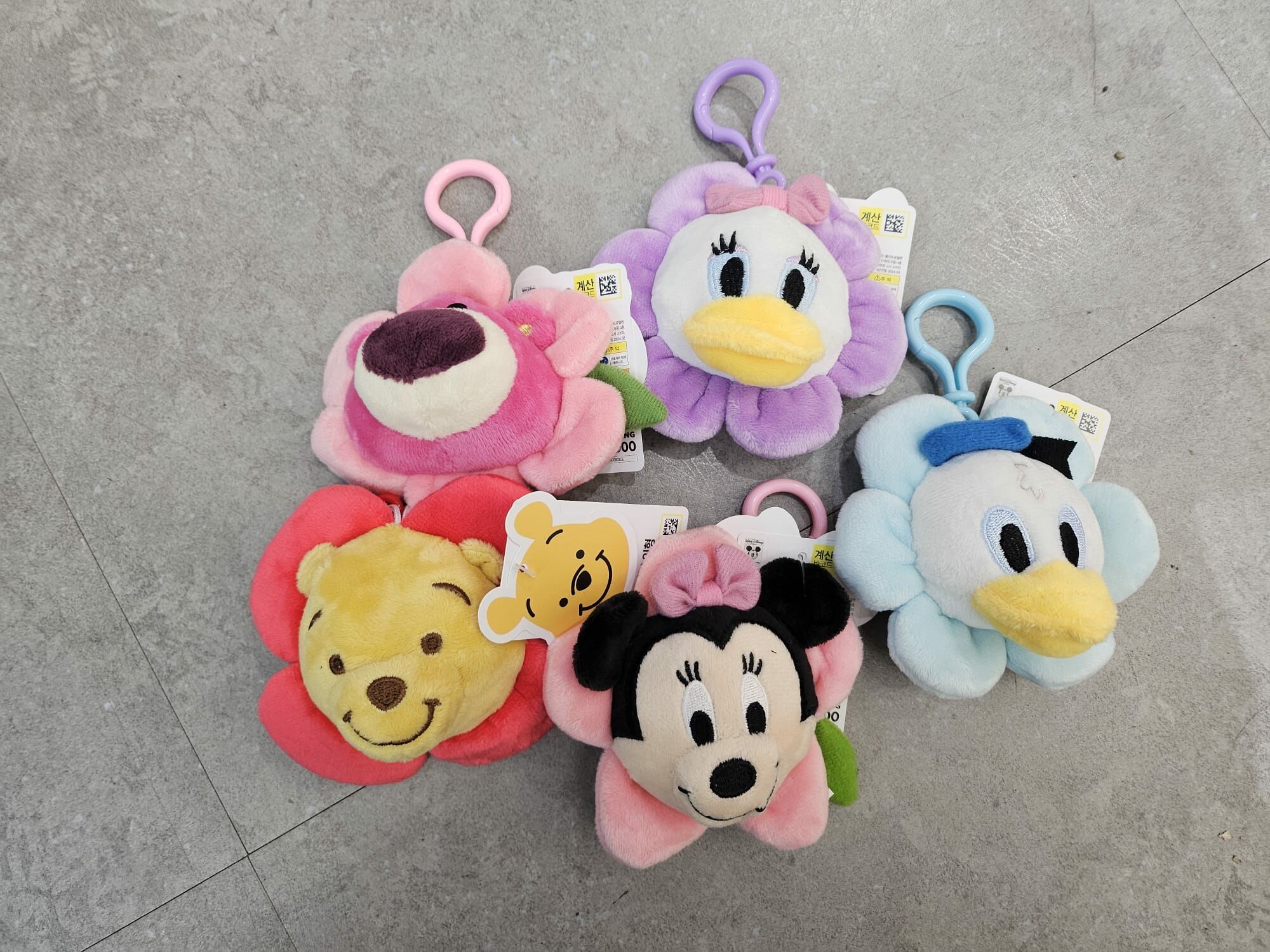 🇰🇷 韓國 Disney花花公仔頭匙扣 (K7/DA460)