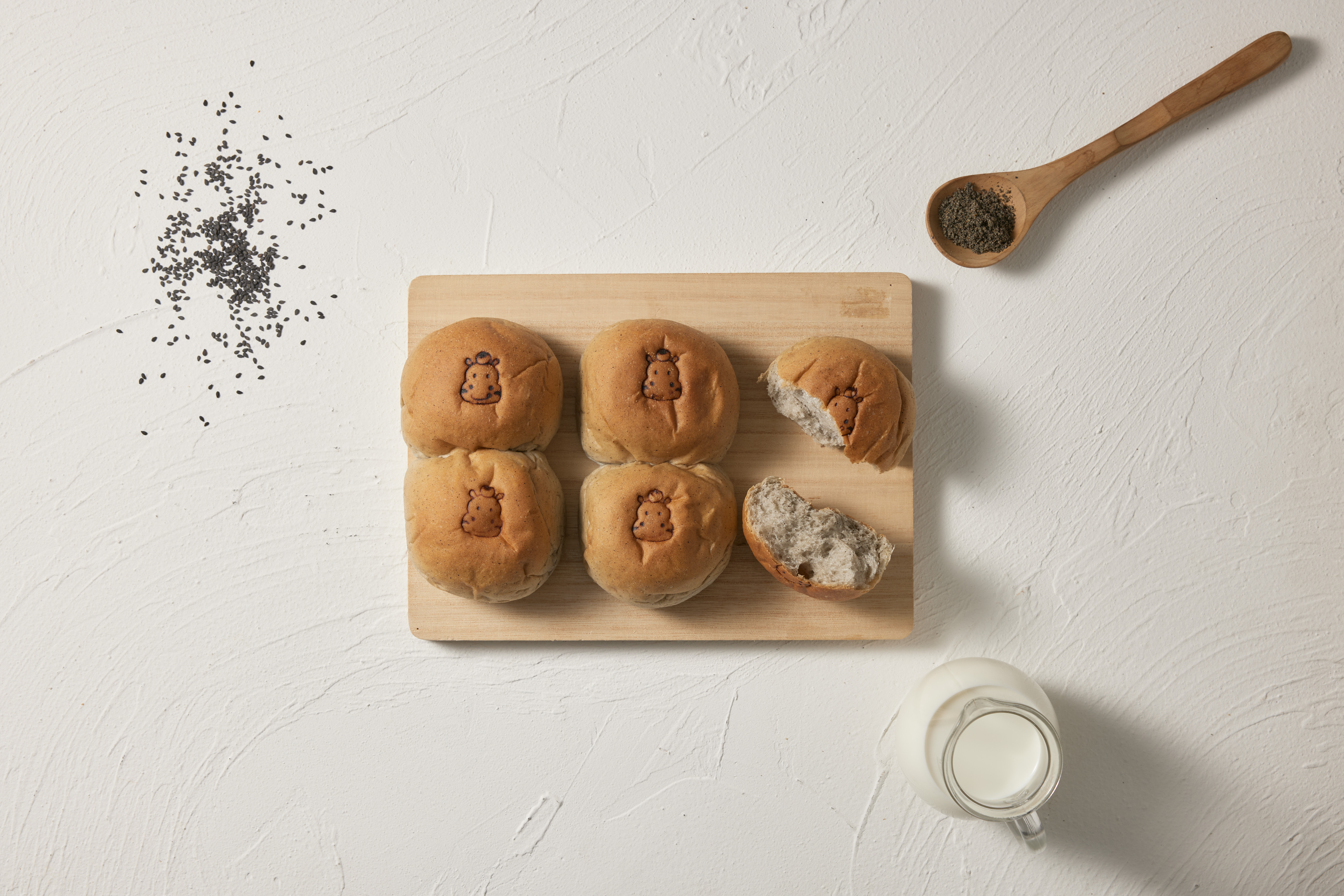 小河馬麵包-米森芝麻（6入）