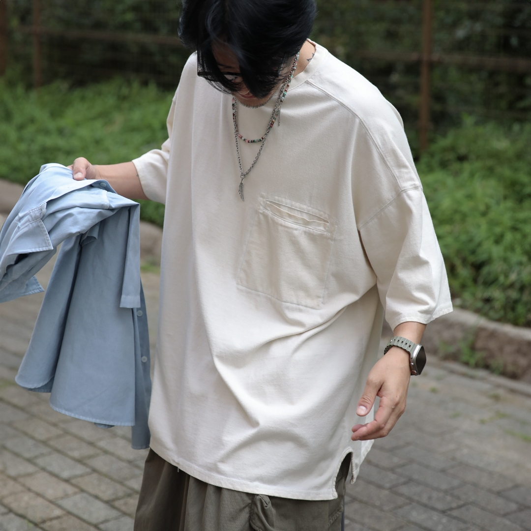 月亮口袋短袖T恤