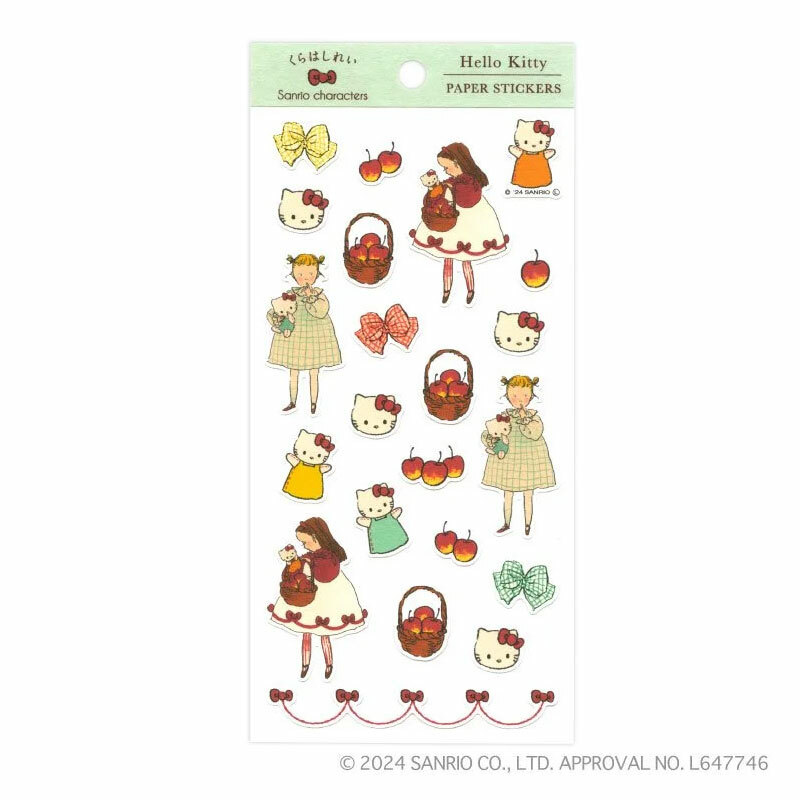 KITTY－蘋果 手帳貼紙｜日本Kurahashirei