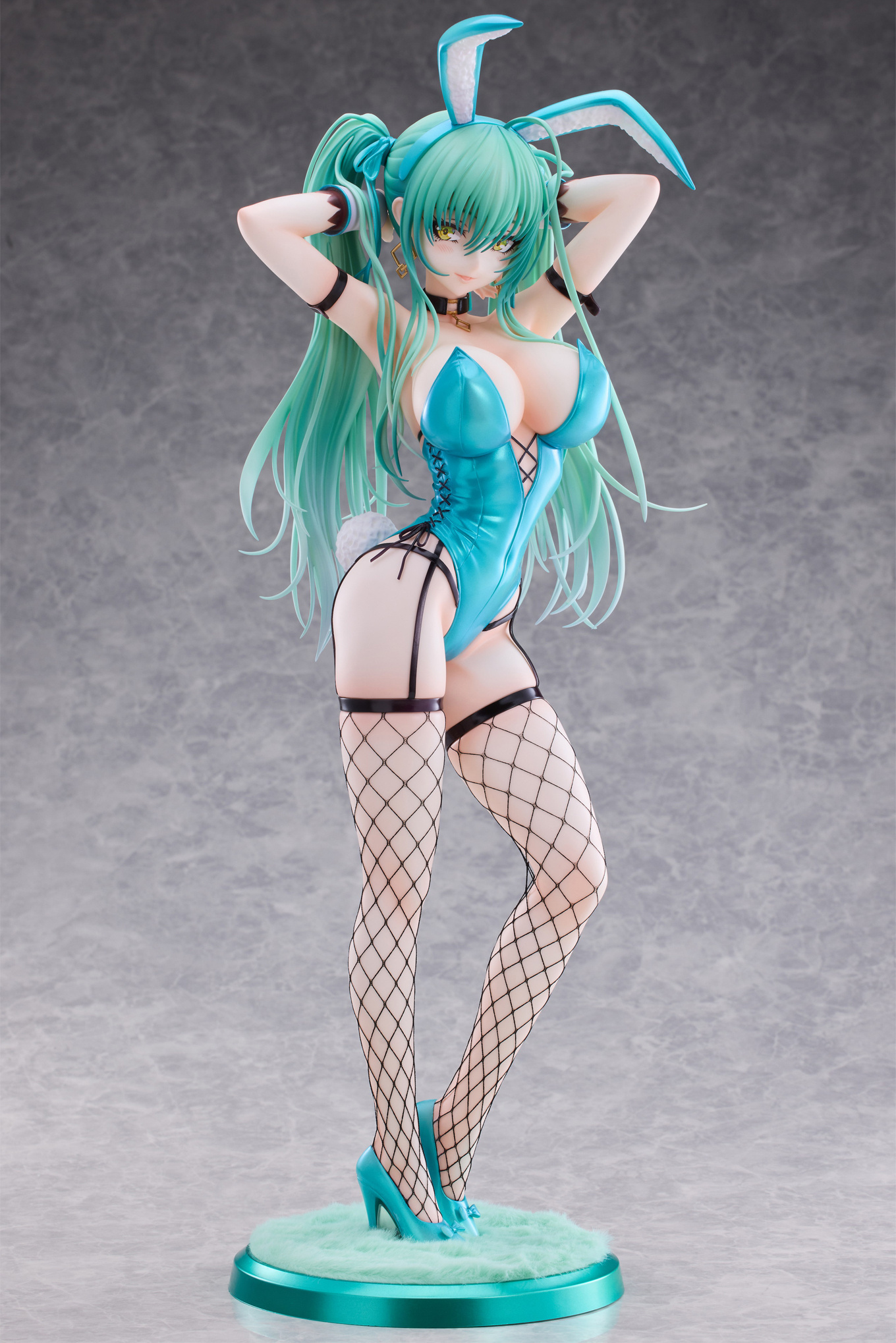 「R18.Japan」「預購」日版 PartyLook 晴綠雙馬尾 兔女郎 網襪版 原畫 sakiyamama 1/4 Scale Figure