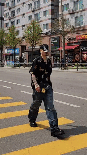 Panther豹紋短袖襯衫