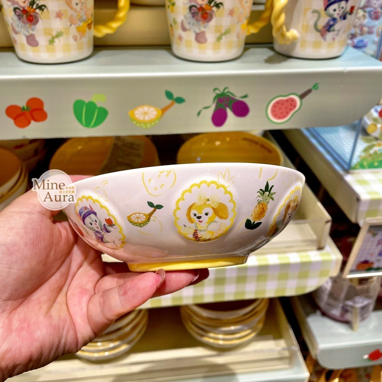 (限時特價) 2024 夏日 達菲 Duffy 與好友們 圖案 陶瓷 碗 水果碗 -上海迪士尼樂園