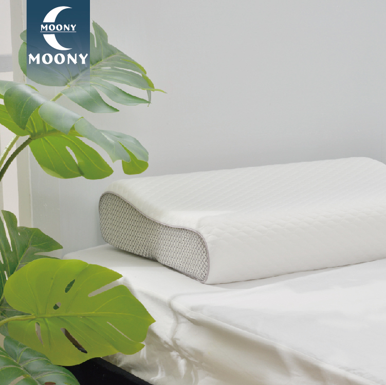 【Moony】 冰絲涼感人體工學型記憶枕