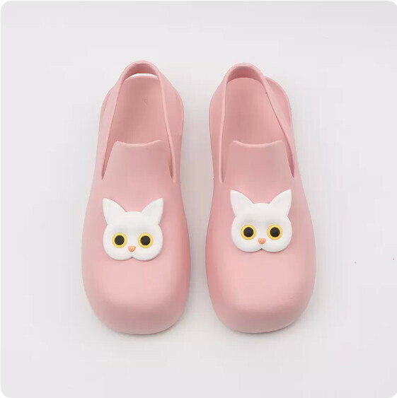Summer Flat Waterproof Toe Sandals (0123-5 Foundation Black and White Cat) [Size 40]]