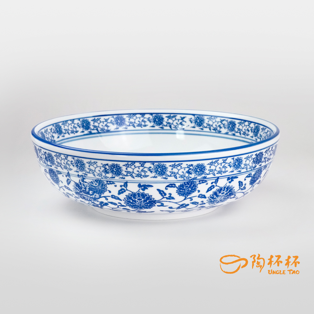 青花瓷 直口碗 23.5/27.5cm AS03-26 麵碗 【陶杯杯瓷器】餐具餐盤 碗盤