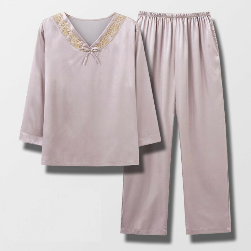 Medium Sleeve Pajama Set [M-4XL NXF-3007] [Contact Customer Service to Confirm Shipping Size After Placing an Order]