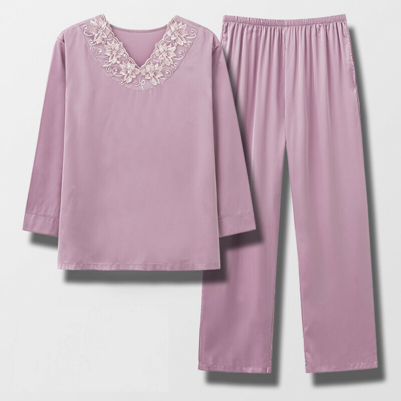 Mid-sleeved pajama set【M-4XL NXF-3002】【Contact customer service to confirm shipping size after placing an order】】