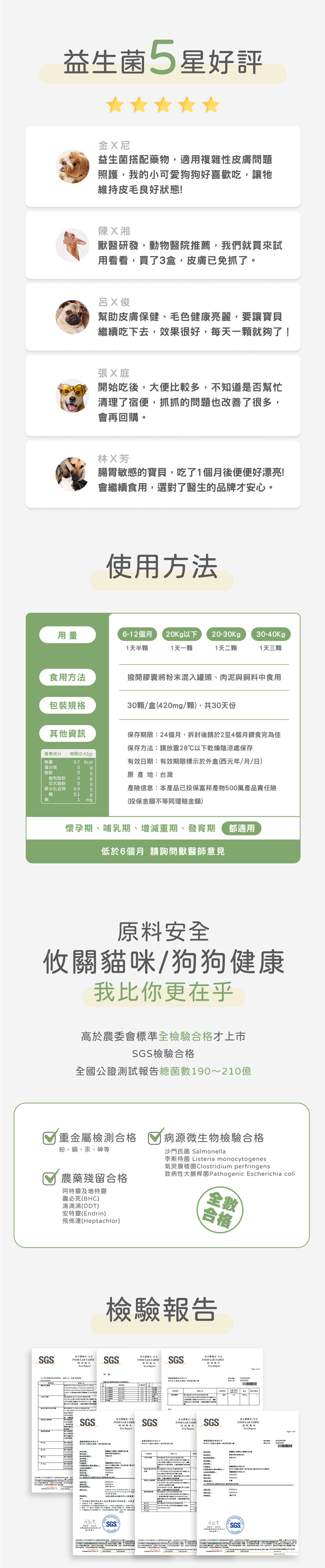 皮膚專科益生菌使用方法與SGS檢驗合格
