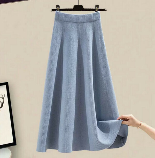 Skirt (blue) [M-4XL size] [Contact customer service to confirm size after placing an order]