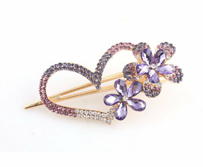 Disc hair inlaid with diamond hairpins, needle-nose clips, rhinestone hairpins [after placing an order, please contact customer service to confirm the color of delivery]