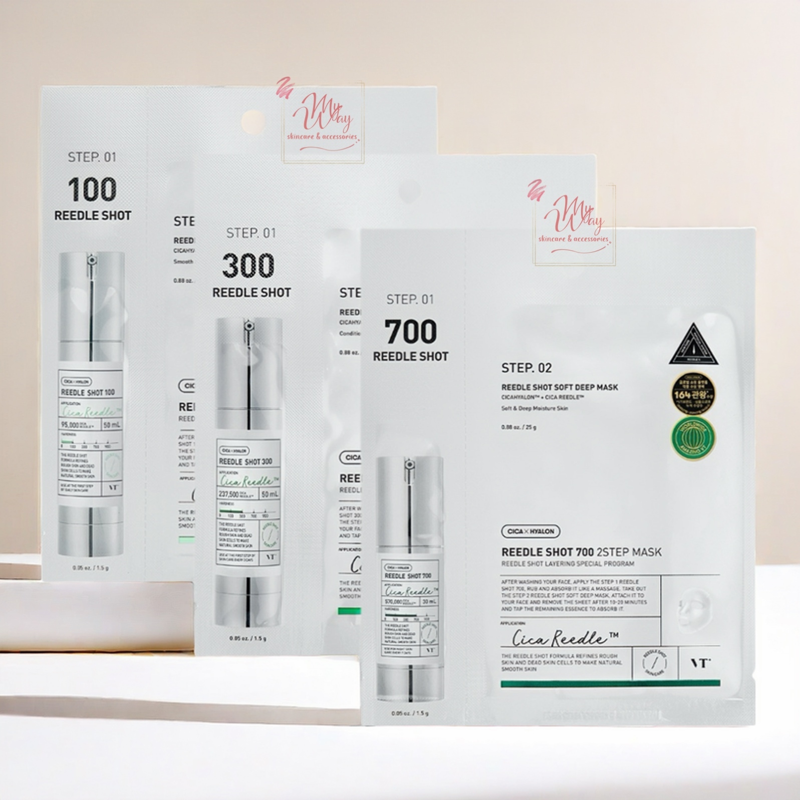 VT 微針二步曲面膜 REEDLE SHOT 2-Step Mask 25g