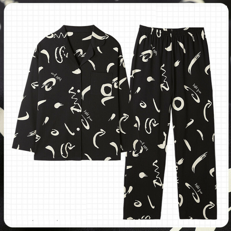 Long-sleeved pajama set【M-XXL DF-9820】【Contact customer service to confirm shipping size after placing an order】】